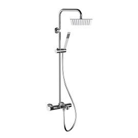 Colonna doccia con miscelatore e soffione 25x25 serie 5th Avenue Mariani Rubinetterie 260AV5XQX25