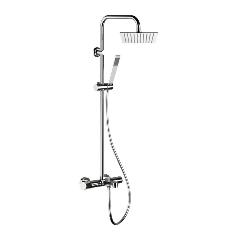 Colonna doccia con miscelatore e soffione 25x25 serie 5th Avenue Mariani Rubinetterie 260AV5XQX25
