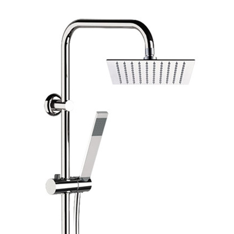 Colonna doccia con miscelatore e soffione 25x25 serie 5th Avenue Mariani Rubinetterie 260AV5XQX25