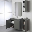 Composizione bagno 80x37 cm sospesa 2 ante grey pastello Feridras 803005