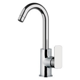 Miscelatore lavello con bocca alta girevole modello corto - Serie Tiara Daniel Rubinetterie TA618C