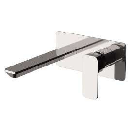 Miscelatore lavabo a parete su piastra rettangolare serie Tiara Daniel Rubinetterie TA632L