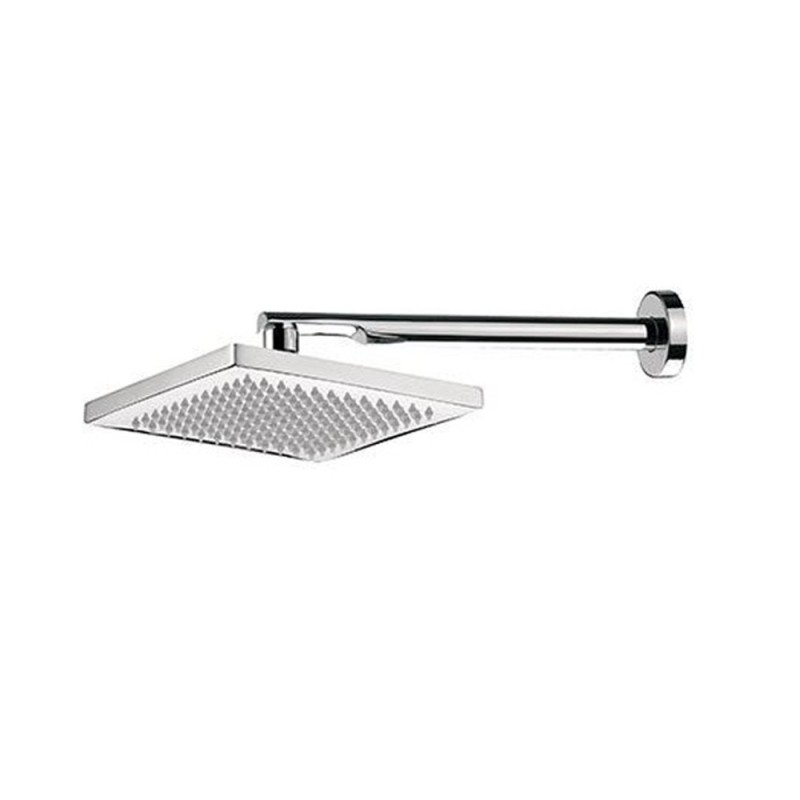 Set doccia con miscelatore, doccino e soffione quadrati - Serie Tiara Daniel Rubinetterie TA615ZO