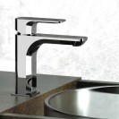 Miscelatore per lavabo senza scarico e foro sul corpo - Serie Tiara Daniel Rubinetterie TA606N