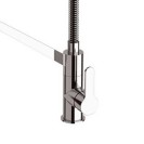 Miscelatore monocomando lavello di design con flessibile nero - serie winner Remer W533