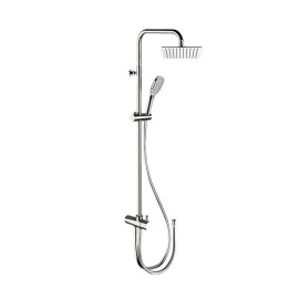 Colonna doccia telescopica con doccetta in abs Remer 330A8CPUFD20NRA