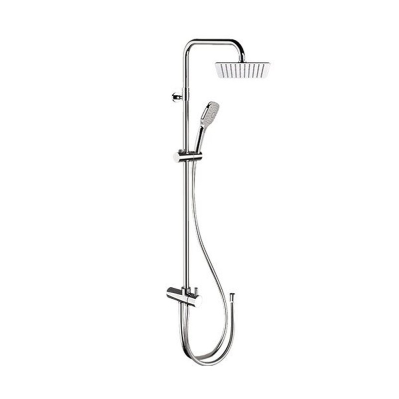 Colonna doccia telescopica con doccetta in abs Remer 330A8CPUFD20NRA