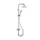 Colonna doccia telescopica con doccetta in abs Remer 330A8CPUFD20NRA