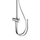 Colonna doccia con doccetta in abs e soffione ultrapiatto Remer 330X9MOUFM20NRA
