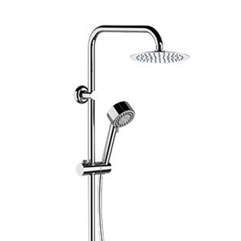 Colonna doccia con doccetta in abs e soffione ultrapiatto Remer 330X9MOUFM20NRA