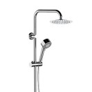 Colonna doccia con doccetta in abs e soffione ultrapiatto Remer 330X9MOUFM20NRA