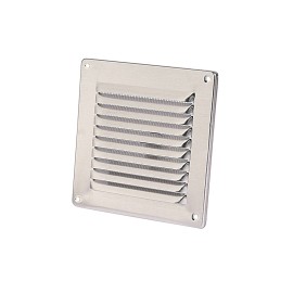 Griglia di areazione 150x150 in alluminio con rete Idrobric SACASP0054GR