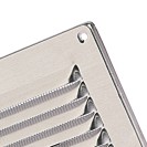 Griglia di areazione 150x150 in alluminio con rete Idrobric SACASP0054GR