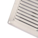 Griglia di areazione 150x150 in alluminio con rete Idrobric SACASP0054GR