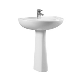 Lavabo da 45 cm con colonna in ceramica - Serie Normus Vitra SFUCER0815LA-SFUCER0706CO