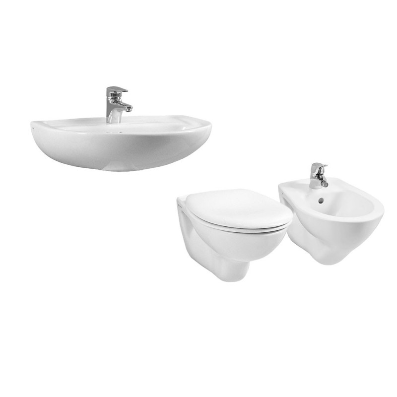 Set sanitari sospesi con lavabo 60 cm - Serie Normus Vitra wblnormussosp Set sanitari sospesi con lavabo 60 cm - Serie Normus Vitra wblnormussosp