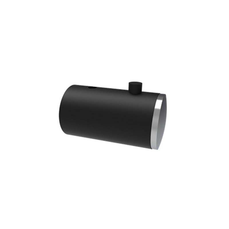 Appendiabiti singolo nero opaco e cromato - Serie Mia Goman B0105/31