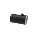 Appendiabiti singolo nero opaco e cromato - Serie Mia Goman B0105/31
