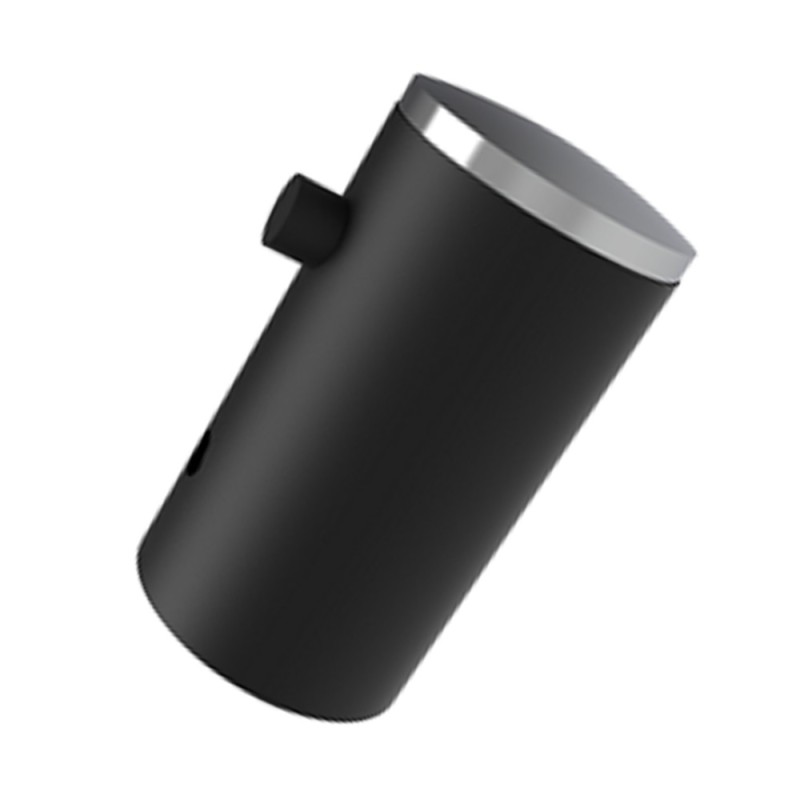 Appendiabiti singolo nero opaco e cromato - Serie Mia Goman B0105/31