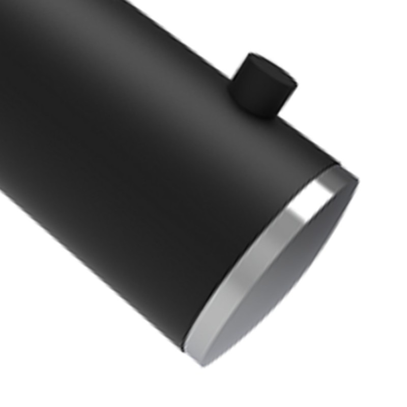 Appendiabiti singolo nero opaco e cromato - Serie Mia Goman B0105/31