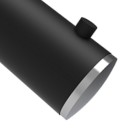 Appendiabiti singolo nero opaco e cromato - Serie Mia Goman B0105/31