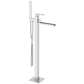 Rubinetto vasca da pavimento - serie qubika cascata Remer QC08