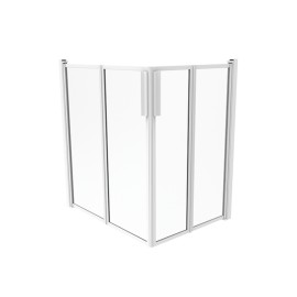 Box doccia 80X80 cm H.100 cm in polyglass Goman D0146C/01