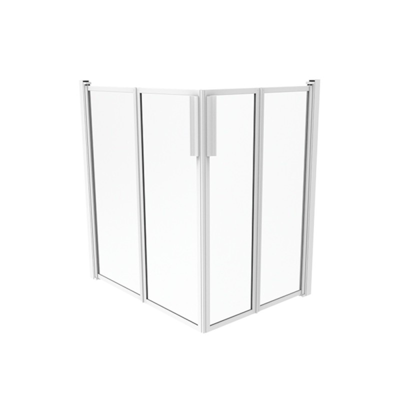 Box doccia 80X80 cm H.100 cm in polyglass Goman D0146C/01