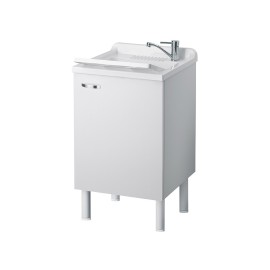 Lavatoio 50x50 cm bianco per zona lavanderia - Serie Arcobaleno Negrari 6003SK