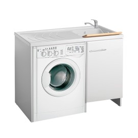 Lavatoio 109x60 cm bianco versione destra - Serie Magica Negrari 2008DX