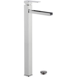 Rubinetto a cascata extra alto per bacinelle design quadro Remer QC11LXXL