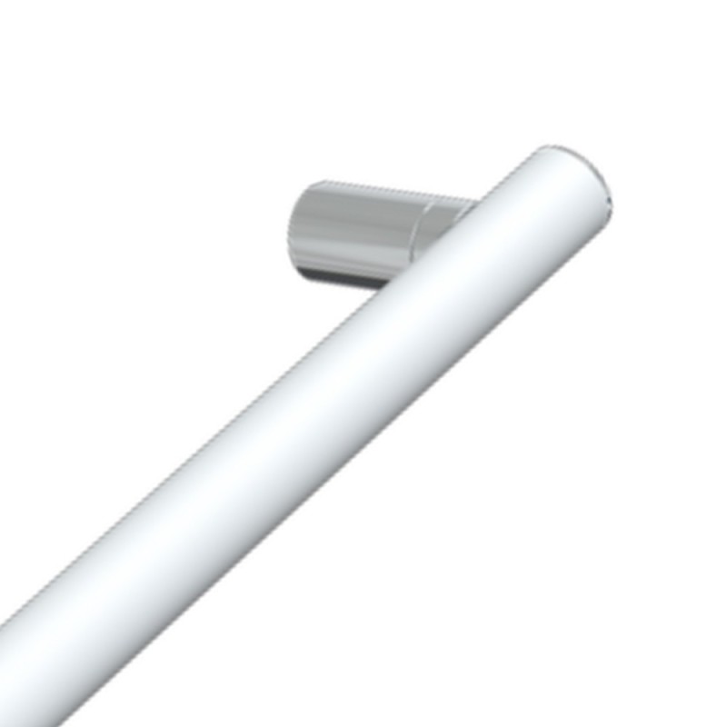 Maniglia di sicurezza 50cm bianca opaca con dettagli cromati - Serie Mia Goman MIA-M50/30