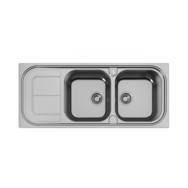 Lavello inox alien 3 basket 2v 116x50 dx Foster SPA SCACER0410DX