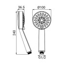 Doccino serie era a 3 getti, cromato Idrobric BLIDOC0144CR