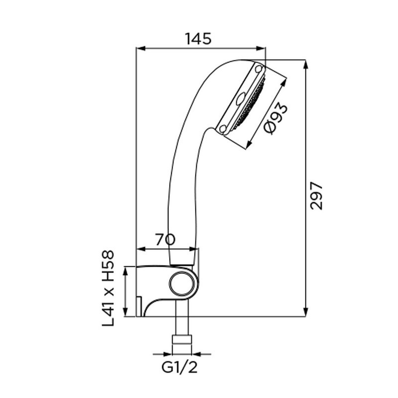 Duplex serie matrix cromato, ad 8 getti Idrobric BLIDUP0016CR