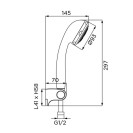Duplex serie matrix cromato, ad 8 getti Idrobric BLIDUP0016CR