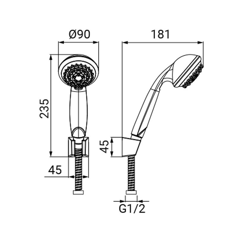 Duplex serie roby cromato, a 2 getti Idrobric BLIDUP0023CR