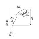 Duplex serie sirio a 2 getti, cromato Idrobric BLIDUP0027CR