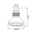Soffione a snodo anticalcare Idrobric F0188