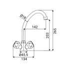Rubinetto monoforo lavello Idrobric J00300