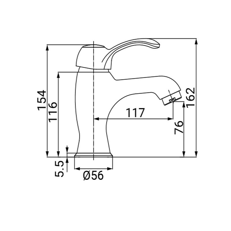 Miscelatore per lavabo serie distri vecchio ottone finitura ottone antico Idrobric J42130