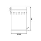 Pattumiera in acciaio 3lt con feritoie Idrobric SCAACC0024PF