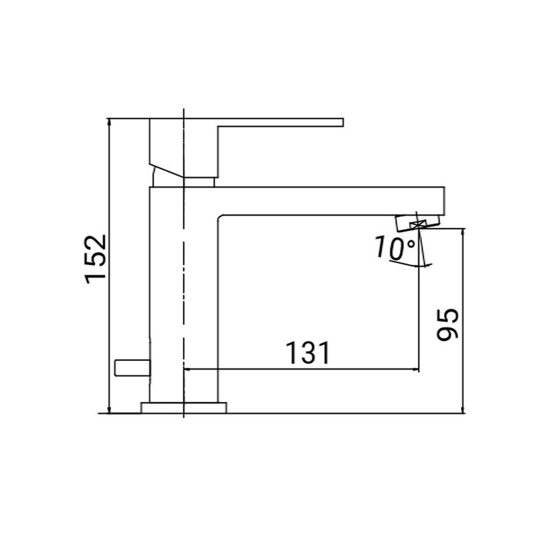 Serie esse2 miscelatore lavabo Idrobric SCARUB0245CR