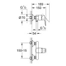 Miscelatore grohe serie start loop esterno doccia cromato Grohe SCARUB0543CR