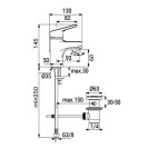 Miscelatore ideal standard serie idro one per lavabo, cromato Ideal Standard SCARUB0917CR