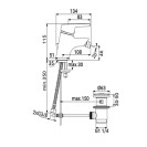 Rubinetto per bidet serie idro one ideal standard, cromato Ideal Standard SCARUB0918CR