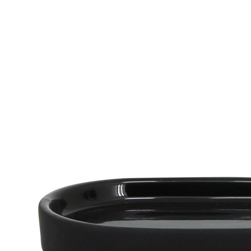 Portasapone nero in ceramica - Serie Black Aquasanit QH9110NE