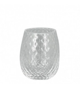 Bicchiere in vetro trasparente - serie Ghiaccio Aquasanit QL8100AT