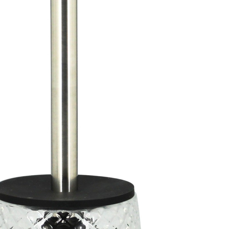 Portascopino in vetro trasparente - serie Ghiaccio Aquasanit QL8140AT