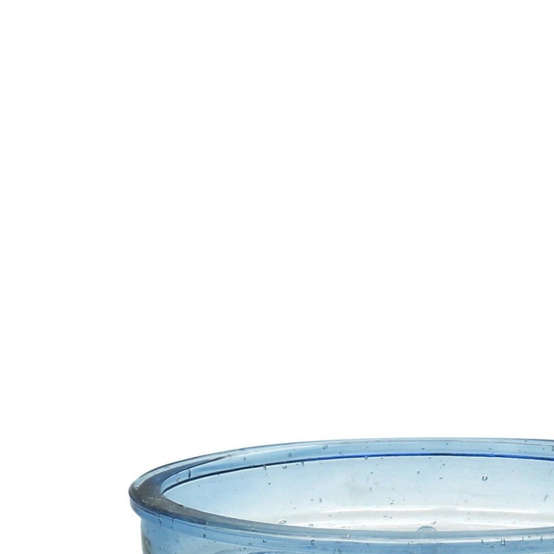 Portasapone in vetro azzurro sfumato - serie Drops Aquasanit QL2110AT